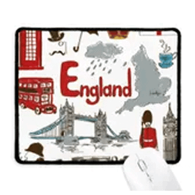 Dıythinker İngiltere Landscap Hayvanlar Ulusal Bayrak Kaymaz Mouse Pad