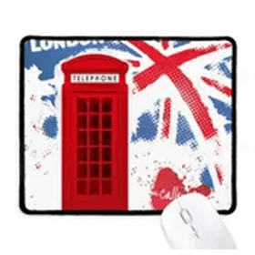 Dıythinker İngiltere Londra Bayrağı Kırmızı Telefon Kabini Kaymaz Mouse Pad