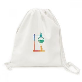 DIYThinker Isıtmalı Yuvarlak Tabanlı Flask Kimya Tuval İpli Sırt Çantası