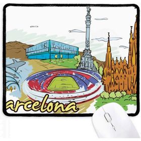 Dıythinker İspanya Barcelona Anıt Suluboya Kaymaz Mouse Pad
