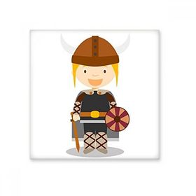 Dıythinker İsveç Viking Karikatür 20x20 cm Seramik Karo