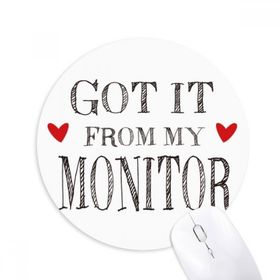 Dıythinker It from My Monitor Mezuniyet Sezonu Baskılı Yuvarlak Kaymaz Kauçuk Mouse Pad