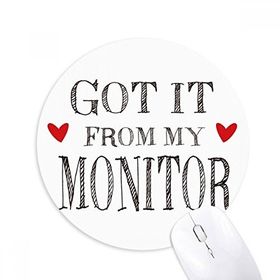 Dıythinker It from My Monitor Mezuniyet Sezonu Baskılı Yuvarlak Kaymaz Kauçuk Mouse Pad