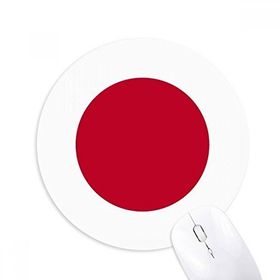 Dıythinker Japonya Ulusal Bayrağı Asya Ülke Baskılı Yuvarlak Kaymaz Kauçuk Mouse Pad