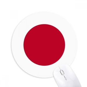 Dıythinker Japonya Ulusal Bayrağı Asya Ülke Baskılı Yuvarlak Kaymaz Kauçuk Mouse Pad