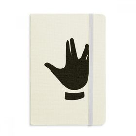 Dıythinker Jest Desenli Siyah Silüet Kumaş Sert Kapak A5 Defter