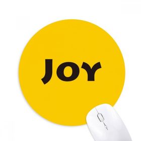 Dıythinker Joy Word İlham Verici Sözler Baskılı Yuvarlak Kaymaz Kauçuk Mouse Pad