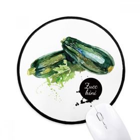 Dıythinker Kabak Sebze Lezzetli Sağlıklı Suluboya Yuvarlak Kaymaz Mouse Pad