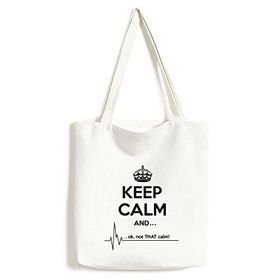 Dıythinker Kadın Alıntı Keep Calm And Whaaa Sarı Siyah Komik Taç İllüstrasyon Desen Askılı Çanta
