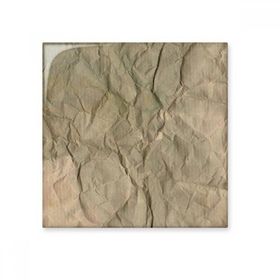 Dıythinker Kağıt Kirli Katlama Dokusu Oluklu 10x10 cm Seramik Karo