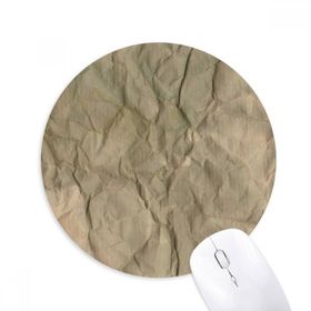 Dıythinker Kağıt Kirli Katlamalı Doku Oluklu Baskılı Yuvarlak Kaymaz Kauçuk Mouse Pad