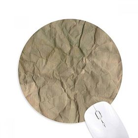 Dıythinker Kağıt Kirli Katlamalı Doku Oluklu Baskılı Yuvarlak Kaymaz Kauçuk Mouse Pad