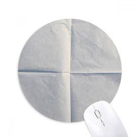 Dıythinker Kağıt Temiz Katlamalı Doku Baskılı Yuvarlak Kaymaz Kauçuk Mouse Pad