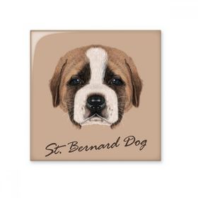 Dıythinker Kahverengi Sevimli St Bernard Köpek Evcil Hayvan Hayvan Seramik 10x10 cm Seramik Karo
