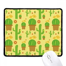 Dıythinker Kaktüs Saksı Bitki Succulents Desen Kaymaz Siyah Başlıklı Kenarlar