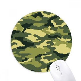 Dıythinker Kamuflaj Çizgi Sanat Tahıl İllüstrasyon Desen Baskılı Yuvarlak Kaymaz Kauçuk Mouse Pad