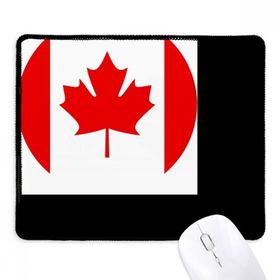 Dıythinker Kanada Ulusal Bayrağı Kuzey Amerika Ülke Sembolü Kaymaz Siyah Başlıklı Kenarlar Mouse Pad