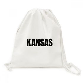 Dıythinker Kansas Amerika Şehir Adı Kanvas İpli Sırt Çantası