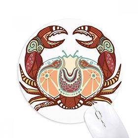 Dıythinker Kanseri Burç Sembolü Baskılı Yuvarlak Kaymaz Kauçuk Mouse Pad