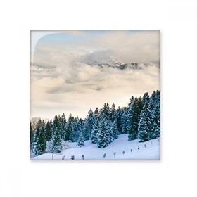 Dıythinker Kar Orman Bilim Doğa Manzarası 20x20 cm Seramik Karo
