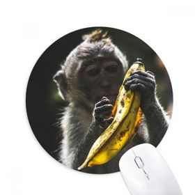 Dıythinker Karasal Organizma Hayvan Maymun Baskılı Yuvarlak Kaymaz Kauçuk Mouse Pad
