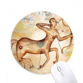 Dıythinker Kasım Aralık Yay Takımyıldızı Baskılı Yuvarlak Kaymaz Kauçuk Mouse Pad