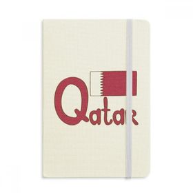 Dıythinker Katar Ulusal Bayrak Mor Desenli Kumaş Sert Kapak A5 Defter