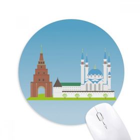 Dıythinker Kazan Rusya Ulusal Sembol Desenli Baskılı Yuvarlak Kaymaz Kauçuk Mouse Pad