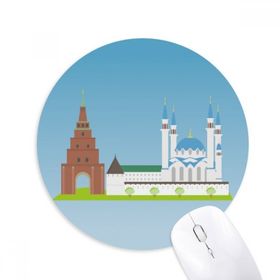 Dıythinker Kazan Rusya Ulusal Sembol Desenli Baskılı Yuvarlak Kaymaz Kauçuk Mouse Pad