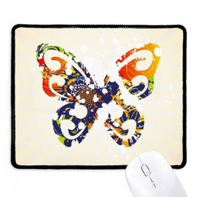 Dıythinker Kelebekler Çiçek Desenli Grafiti Kaymaz Siyah Başlıklı Kenarlar Mouse Pad