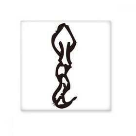 Dıythinker Kemik Yazıları Çin Zodyak Yılan Seramik 10x10 cm Seramik Karo