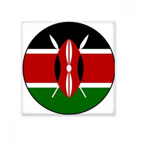 Dıythinker Kenya Afrika Ulusal Amblem 20x20 cm Seramik Karo