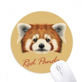 Dıythinker Kestane Vahşi Kırmızı Panda Hayvan Baskılı Yuvarlak Kaymaz Kauçuk Mouse Pad