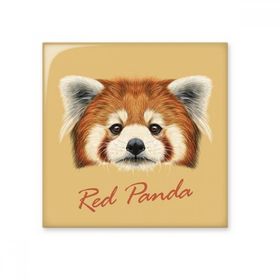 Dıythinker Kestane Vahşi Kırmızı Panda Hayvan Seramik 10x10 cm Seramik Karo