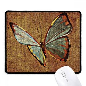 Dıythinker Keten kelebek geleneksel tasarım nakış Kaymaz Siyah Başlıklı Kenarlar Mouse Pad
