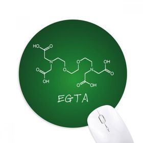 Dıythinker Kimya EGTA Kimyasal Yapısal Formül Baskılı Yuvarlak Kaymaz Kauçuk Mouse Pad