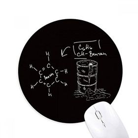 Dıythinker Kimya Kowledge Benzen Kimyasal Baskılı Yuvarlak Kaymaz Kauçuk Mouse Pad