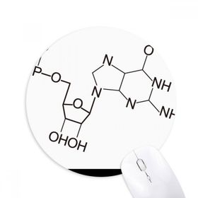Dıythinker Kimyasal Moleküler Yapı İllüstrasyon Baskılı Yuvarlak Kaymaz Kauçuk Mouse Pad