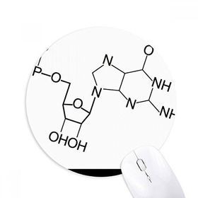 Dıythinker Kimyasal Moleküler Yapı İllüstrasyon Baskılı Yuvarlak Kaymaz Kauçuk Mouse Pad