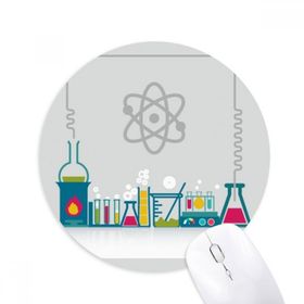 Dıythinker Kimyasal Reaksiyon Kabı Aracı Kimya Baskılı Yuvarlak Kaymaz Kauçuk Mouse Pad