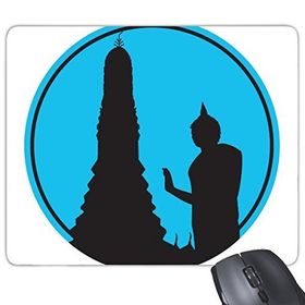Dıythinker Kingdom Of Tayland Tayland Geleneksel Gümrük Kültürü Tayland'da Üretildi Buda Kalkanı Sanat İllüstrasyonu Baskılı Dikdörtgen Kaymaz Kauçuk Mouse Pad