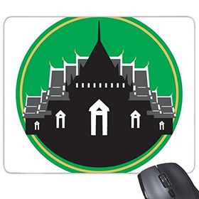Dıythinker Kingdom Of Tayland Tayland Geleneksel Gümrük Kültürü Tayland'da Üretilmiştir Şakak Kalkanı Sanat İllüstrasyonu Baskılı Dikdörtgen Kaymaz Kauçuk Mouse Pad