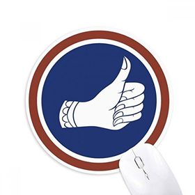 Dıythinker Kingdom of Thailand Bangkok Thumb İyi Baskılı Yuvarlak Kaymaz Kauçuk Mouse Pad