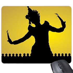 Dıythinker Kingdom Of Thailand Thai Geleneksel Gümrük Kültürü Gölge Budizm Dansçı Sanat İllüstrasyonu Baskılı Dikdörtgen Kaymaz Kauçuk Mouse Pad