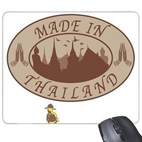 Dıythinker Kingdom Of Thailand Thai Geleneksel Gümrük Kültürü Tayland'da Üretildi Mürettebat Köyü Sanat İllüstrasyonu Baskılı Dikdörtgen Kaymaz Kauçuk Mouse Pad