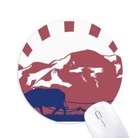 Dıythinker Kingdom of Thailand Thai Gümrük Kültürü Baskılı Yuvarlak Kaymaz Kauçuk Mouse Pad