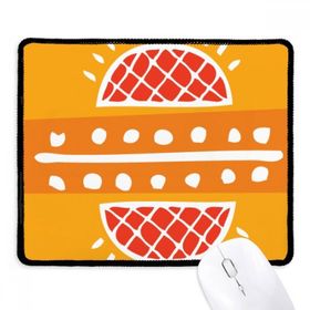 Dıythinker Kırmızı Ananas Meksika Totemler Antik Uygarlık Kaymaz Siyah Başlıklı Kenarlar Mouse Pad