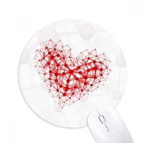 Dıythinker Kırmızı Atom Yapısı Fiziksel İllüstrasyon Baskılı Yuvarlak Kaymaz Kauçuk Mouse Pad