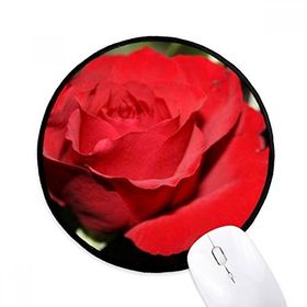 Dıythinker Kırmızı Büyük Boy Güller Çiçekler Yuvarlak Kaymaz Mouse Pad