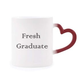 Dıythinker Kırmızı Çok Renkli Fresh Graduate From The University Morphing Isıya Duyarlı Kalp Kupası